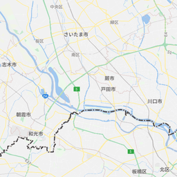 首都高速川口線の渋滞地図(2026/08/19 8:39 時点)