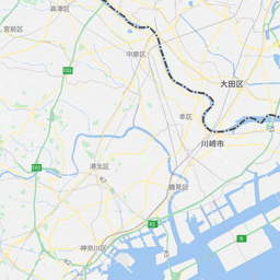 首都高速川口線の渋滞地図(2026/08/19 8:39 時点)